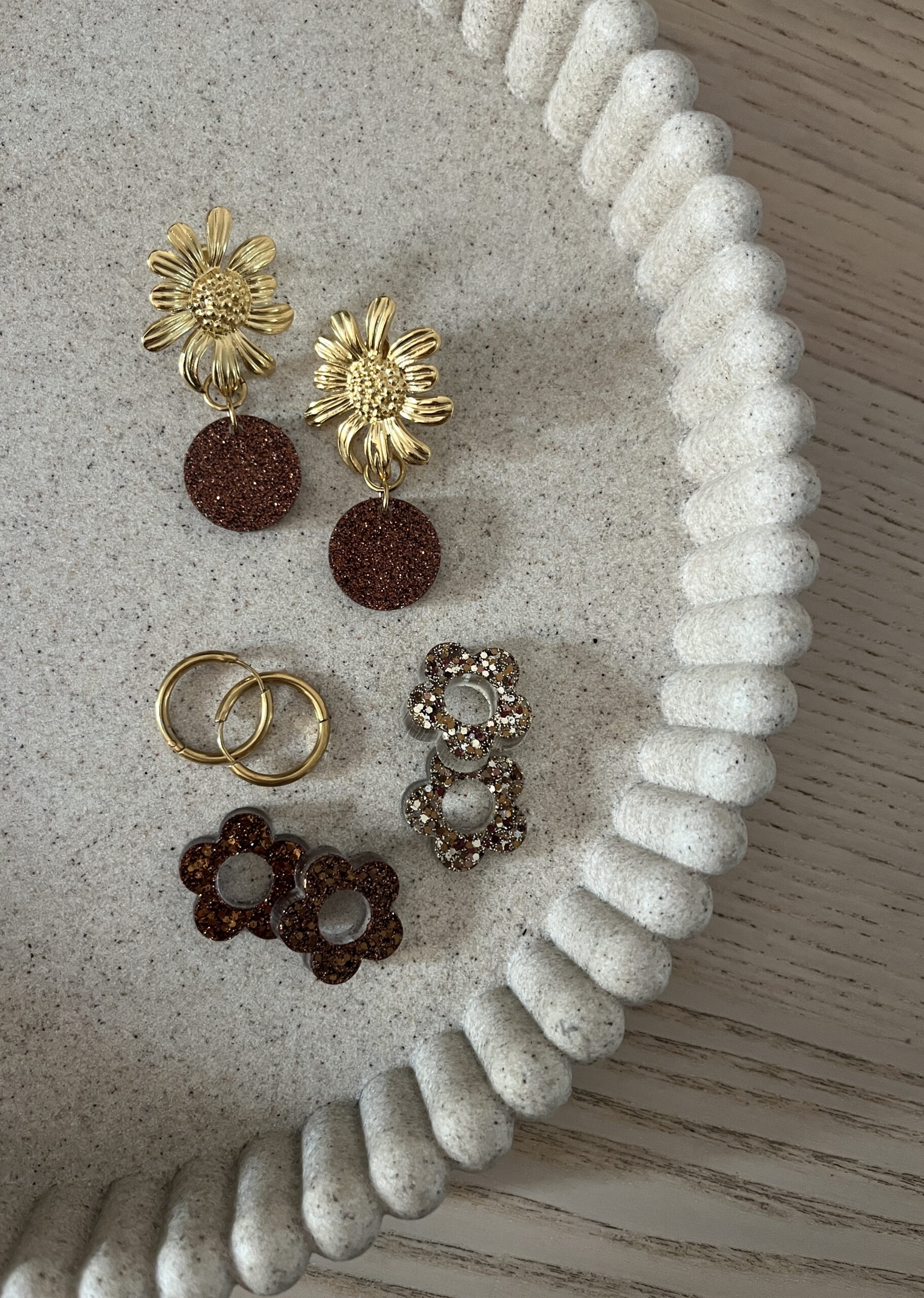 Boucles "Les interchangeables Grande Fleur" – Image 2