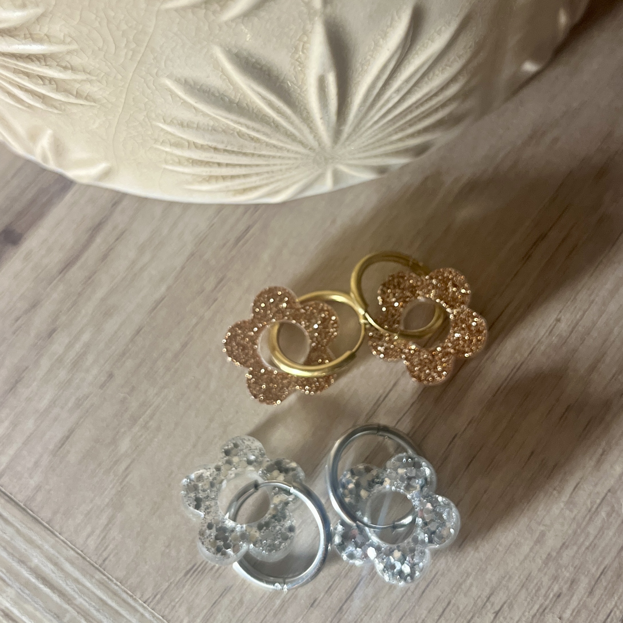 Boucles "Les interchangeables Grande Fleur"